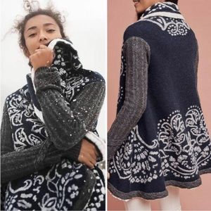 Anthropologie First Snow Sweater Coat, small